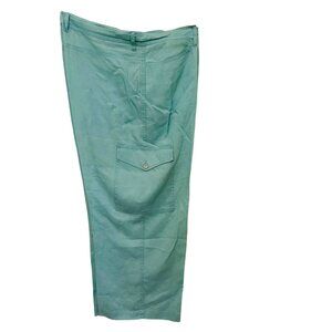 Womens Casual Cargo Pants Light Green Size 30